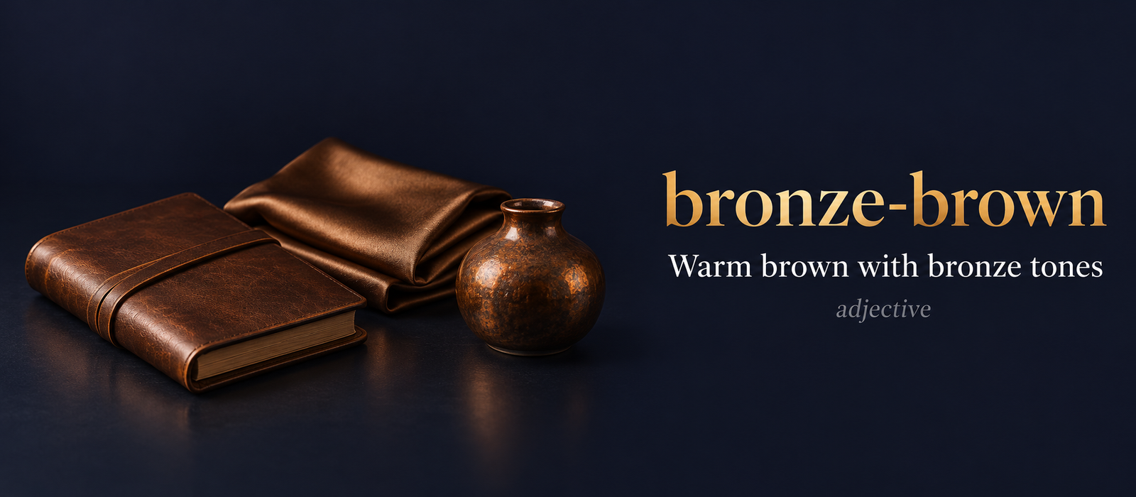 صورة توضيحية لمعنى كلمة Bronze Brown (بني برونزي)