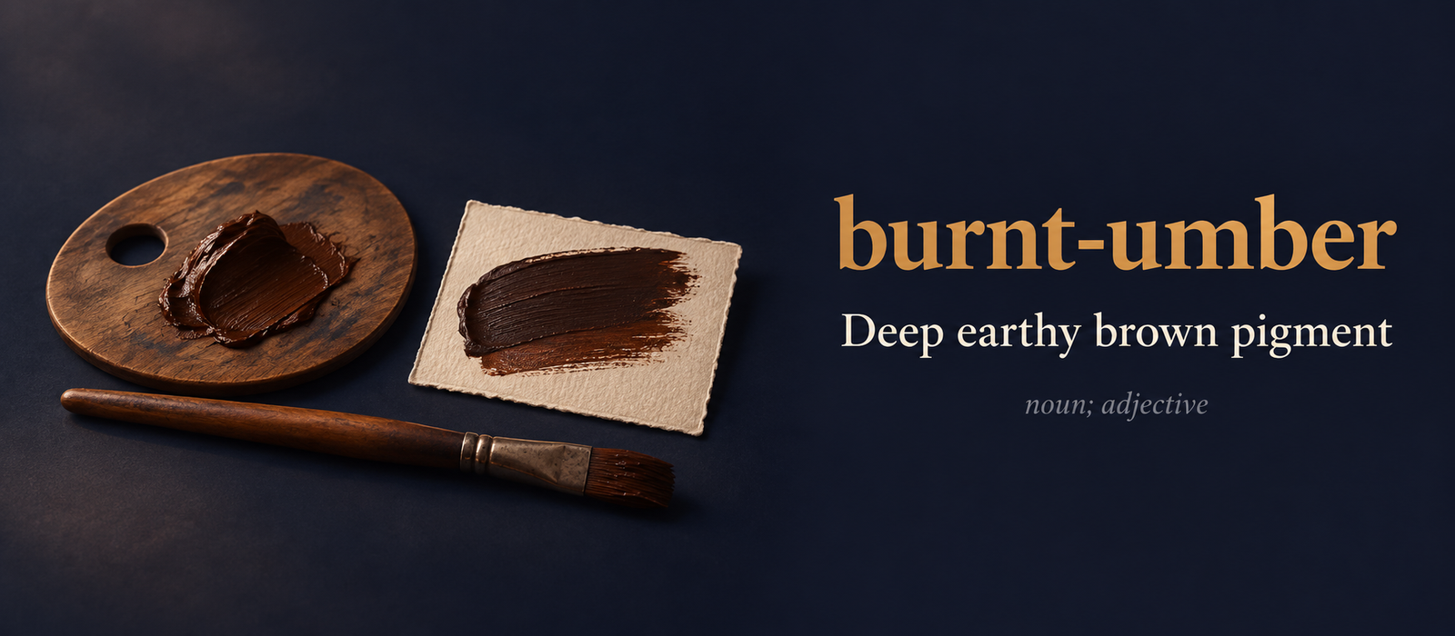صورة توضيحية لمعنى كلمة Burnt Umber (أمبر محروق)