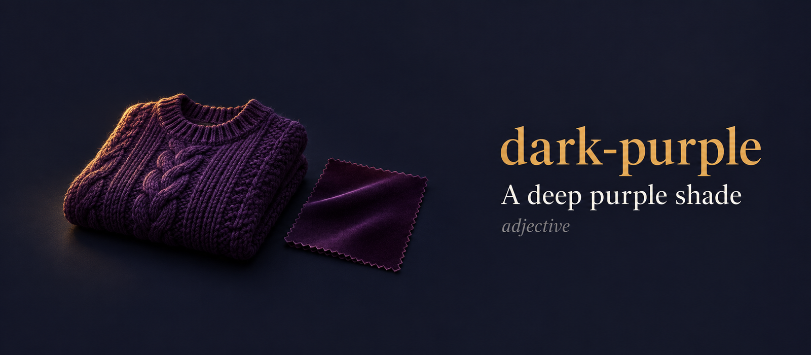 صورة توضيحية لمعنى كلمة Dark Purple (أرجواني داكن)