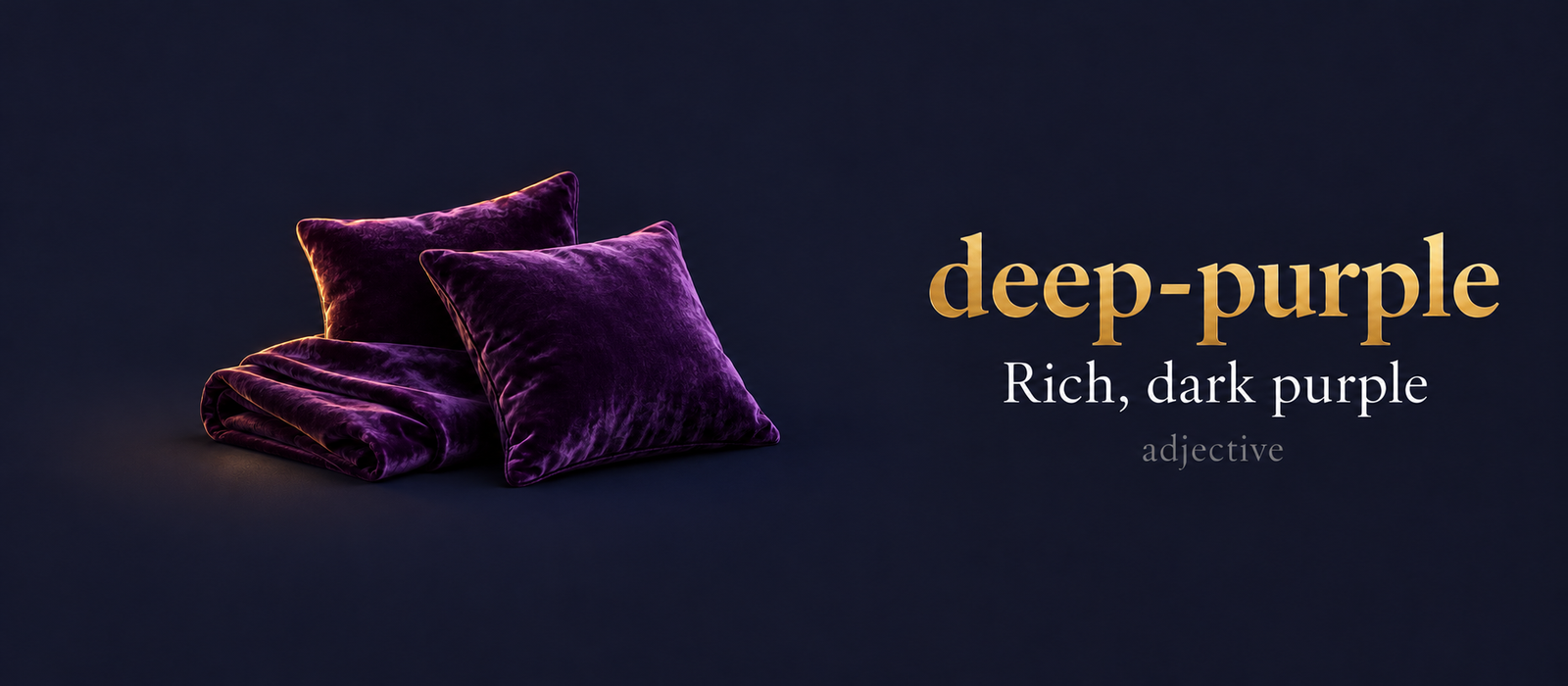 صورة توضيحية لمعنى كلمة Deep Purple (أرجواني داكن)